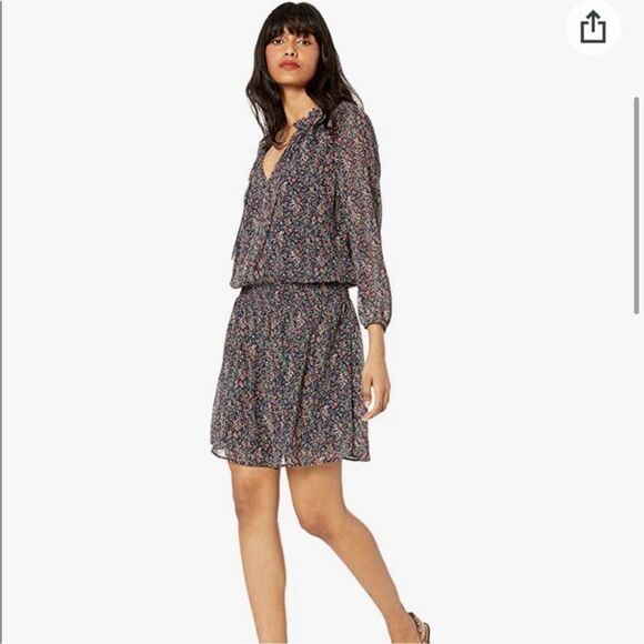 J. Crew Mercantile Smocked tie-front dress XS - Picture 1 of 10